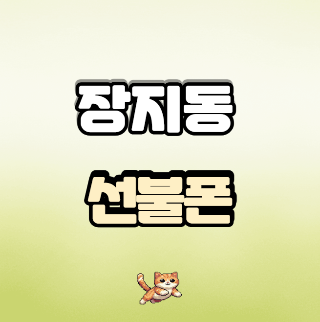  장지동선불폰 K망 당일 간단 개통