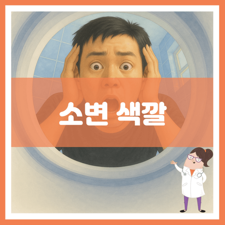  소변 색깔에 대해 알아봐요