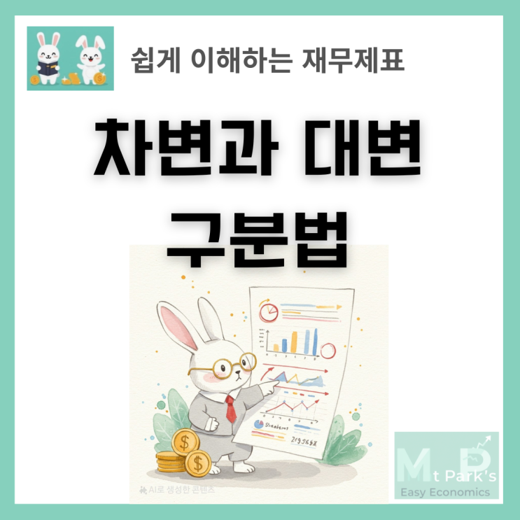  회계 기초 차변과 대변 구분법 완벽 정리