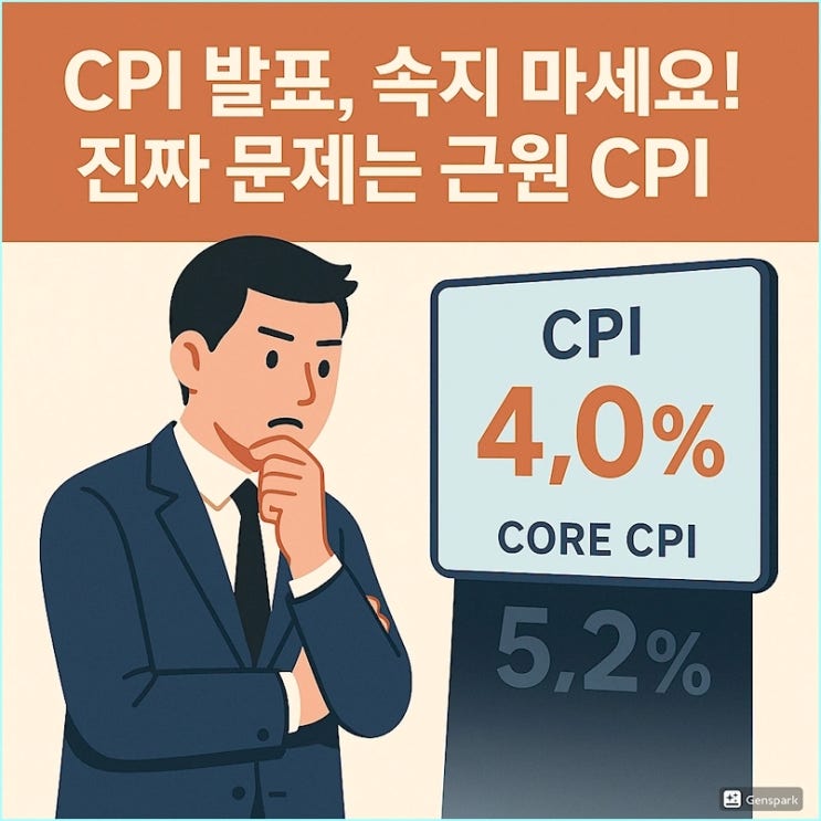  8월 최신 미국 CPI 발표, 안심은 이릅니다 (ft. 진짜 문제는 근원 CPI)