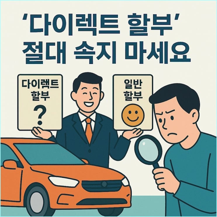  자동차 영업사원이 절대 말해주지 않는 '다이렉트 할부'의 진실