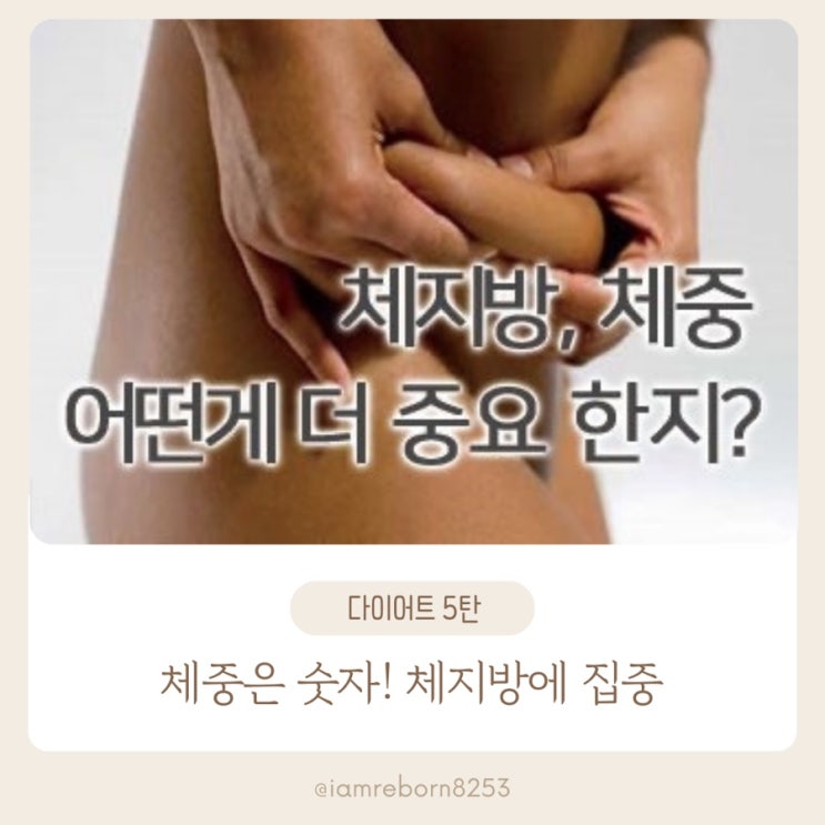 [다이어트 5단계] [체지방과 습관에 집중!] 체중보다 중요한 변화