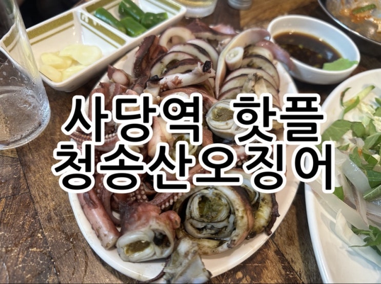  사당 핫플로 떠오르고 있는 청송산오징어 내돈내산 후기