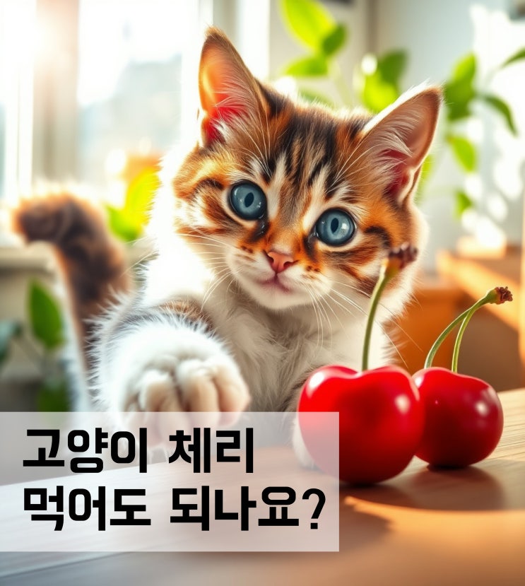  고양이 체리 먹어도 되나요?