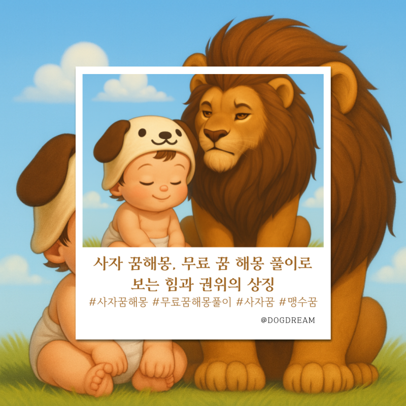 사자 꿈해몽, 무료 꿈 해몽 풀이로 보는 힘과 권위의 상징