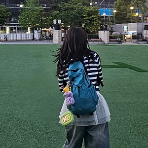 에메모가든 백팩 블루 75 사이즈 후기ㅣ여행용 백팩 여름 백팩 추천. 레드벨벳 슬기 가방