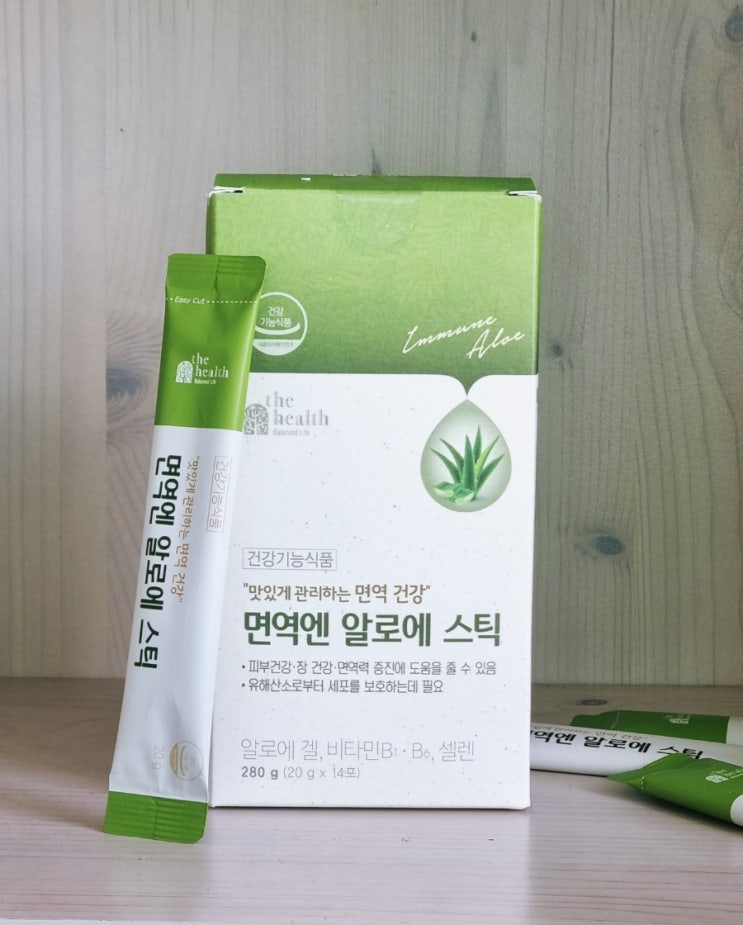 더헬스 알로에스틱 면역력영양제, 청포도맛으로 맛있게 건강관리