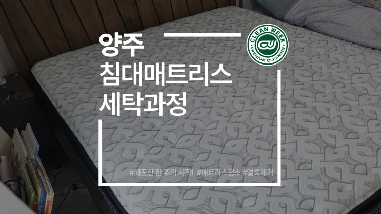  양주침대세탁 소변 오줌 오염 얼룩 제거 청소 과정