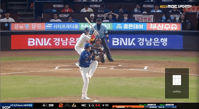 한화이글스 <b>문동주</b> 강습타구 직격 <b>교체</b> 노시환 연타석 홈런... 