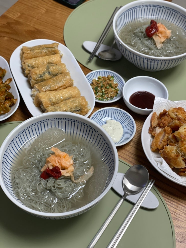  캠핑밀키트 핵이득마켓 청량리식 매운냉면 냉메밀소바 솔직 후기
