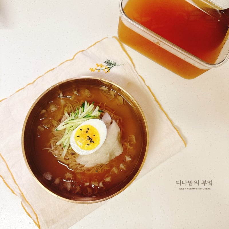 다시다 냉면육수로 여름별미 냉면 간단하게 만들기