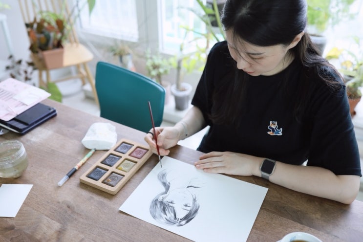  인터넷화방용품 호미화방 비아르쿠 ArtGraf 수성흑연쵸크