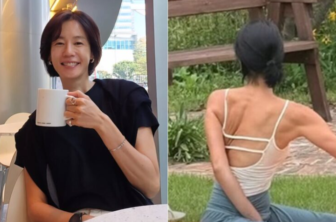   배우 김지호, 10년째 요가 사랑…건강·몸매 비결 공개