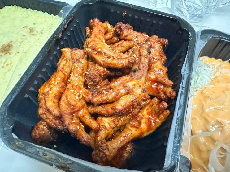  광양 중마동 직화 닭발구이 맛집 - 시장불닭발 (배달전문점)