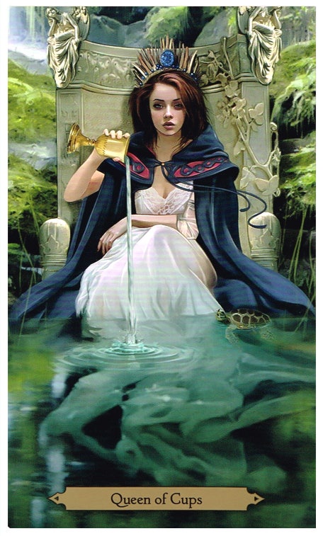  [타로카드 해석] 타로카드 컵 13번(Queen of Cups)을 알아보자