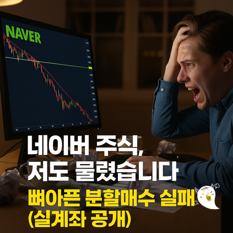  네이버 주식, 저도 물렸습니다. 분할매수 실패후기