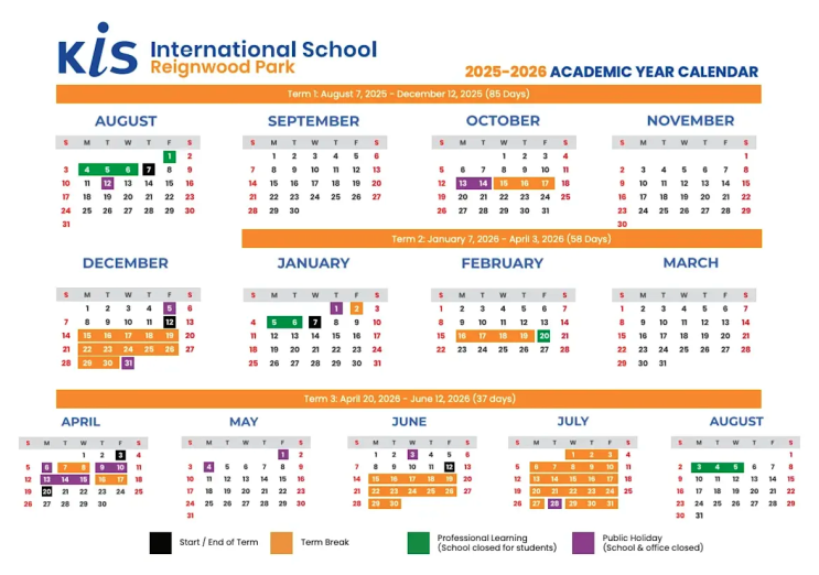  방콕 KIS 국제학교 2025–2026 학사 일정과 월별 주요 프로그램