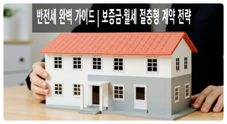  2025년 반전세 완벽 가이드 | 보증금·월세 절충형 계약 전략반전세