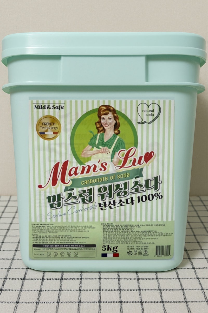 집안일 필수템! 맘스럽 워싱소다 버킷 5kg 사용 후기/내돈내산