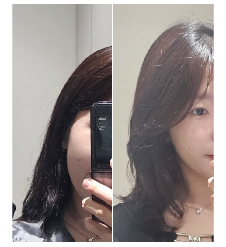  아이디헤어 동탄여울공원점 | 중단발 레이어드 C컬펌 성공!