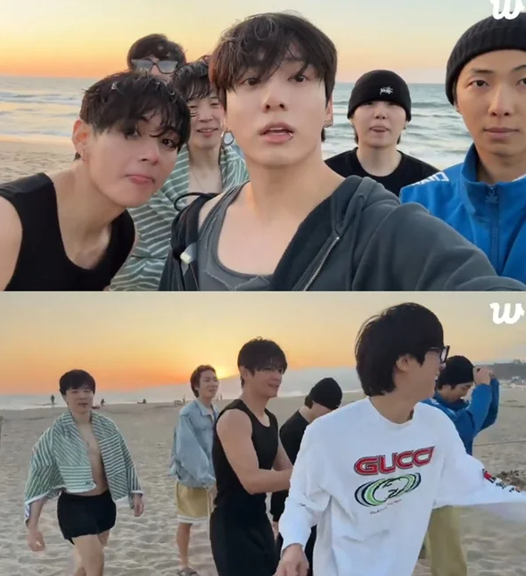  방탄소년단(BTS) 완전체, 팬들에게 깜짝 인사 전해 