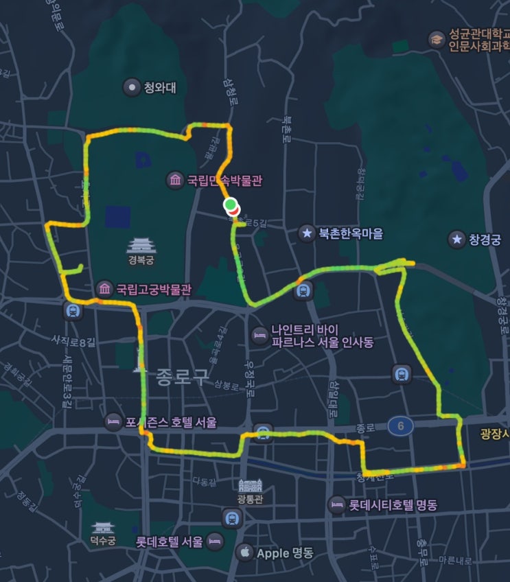  초보 러너의 49차 일지!("댕댕이런" 완성 처음 가 본 뉴발란스 북촌 런허브 이용 후기!)
