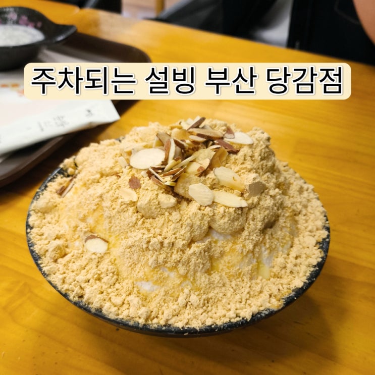  부산 팥빙수 맛집 설빙 주차되는 부산 당감점 후기