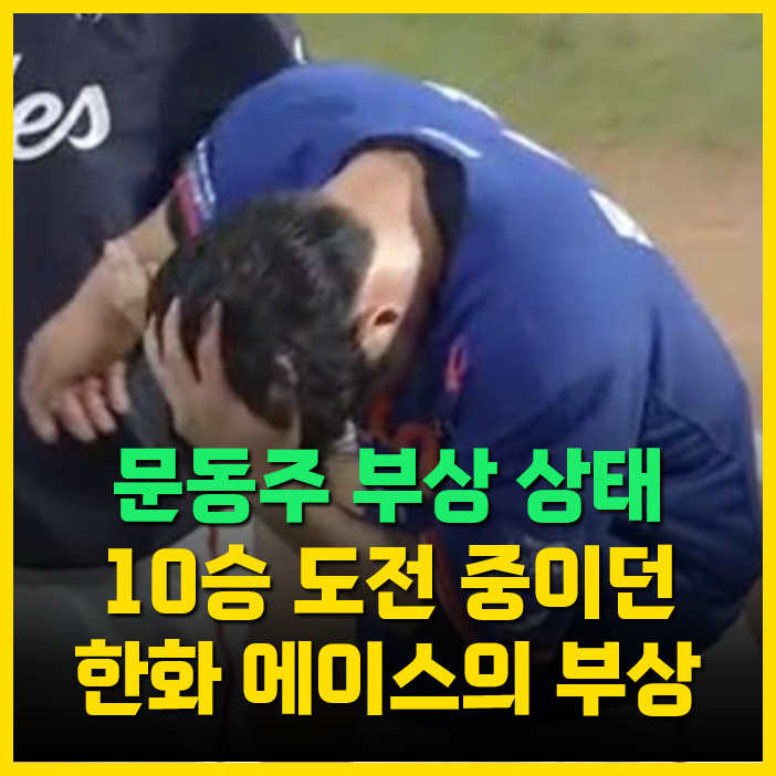 <b>문동주</b> 부상 상태 <b>10승</b> 도전 중이던 한화이글스 에이스의 부상