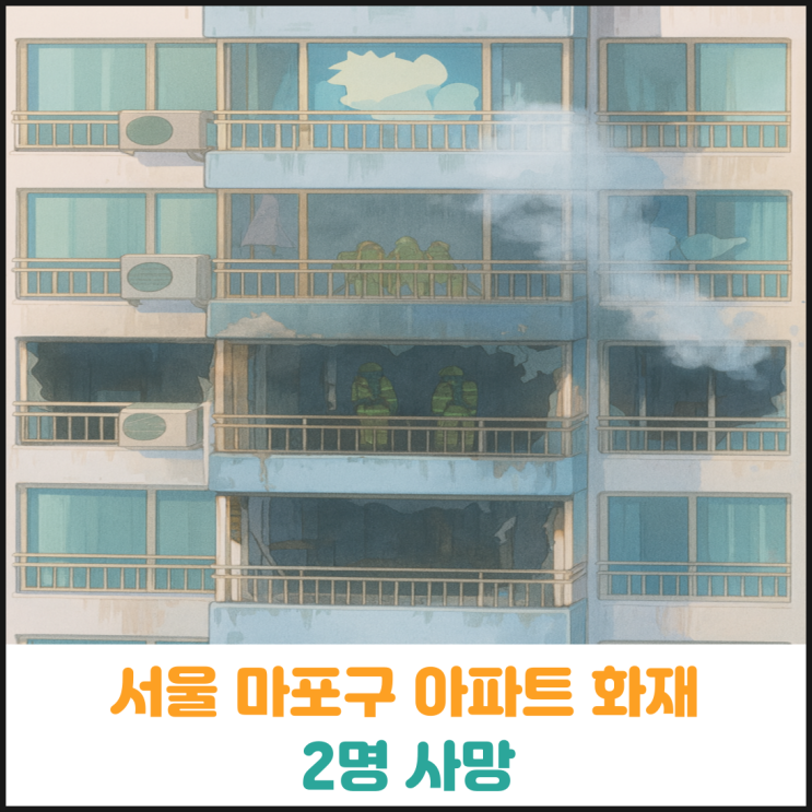  서울 마포구 아파트 화재 2명 사망