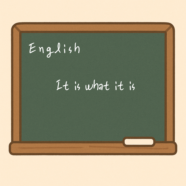  It is what it is 뜻 예문, 비슷한 표현, 어쩔 수 없지 영어로