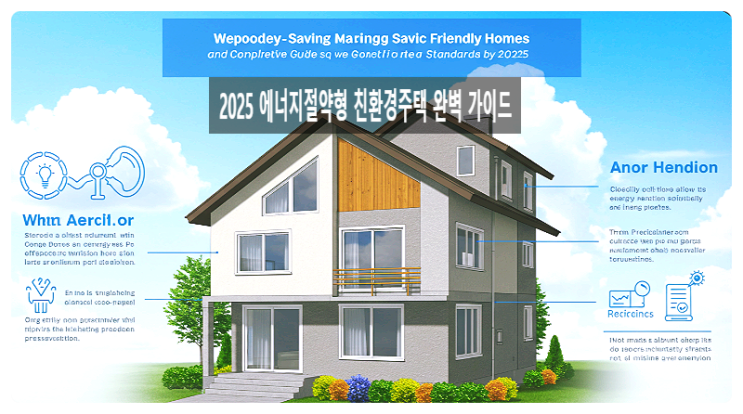 2025 에너지절약형 친환경주택 완벽 가이드 | 신축 기준부터 절감 사례까지