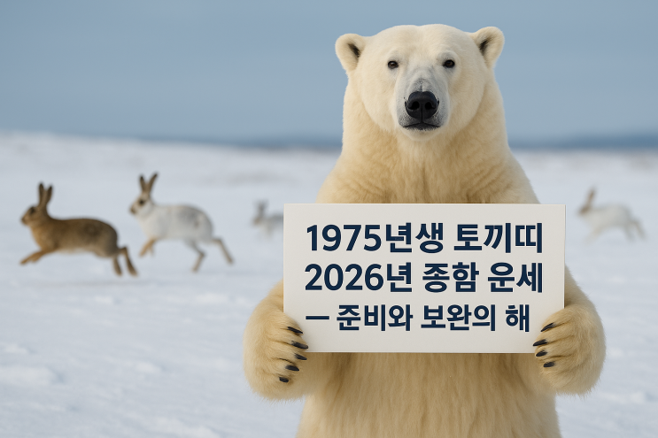   1975년생 토끼띠 2026년 종합 운세 — 준비와 보완의 해