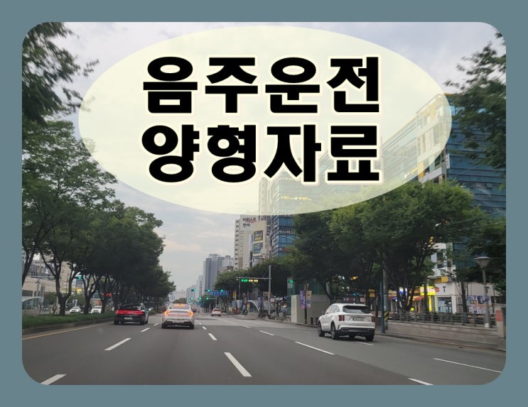  음주운전경찰서 제출 서류 반성문 탄원서 포함해서