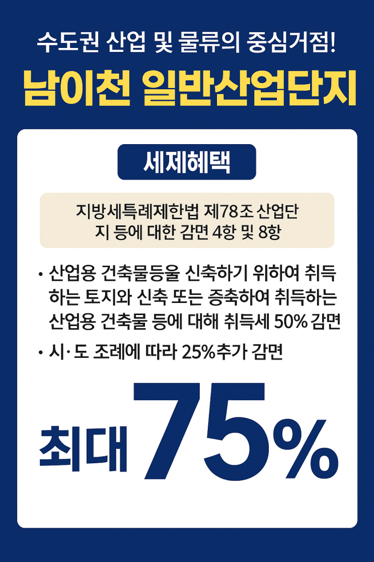  이천시 남이천 일반산업단지 – 수도권 산업 및 물류의 중심! 식품 제조업 특화 단지[이천식품공장]