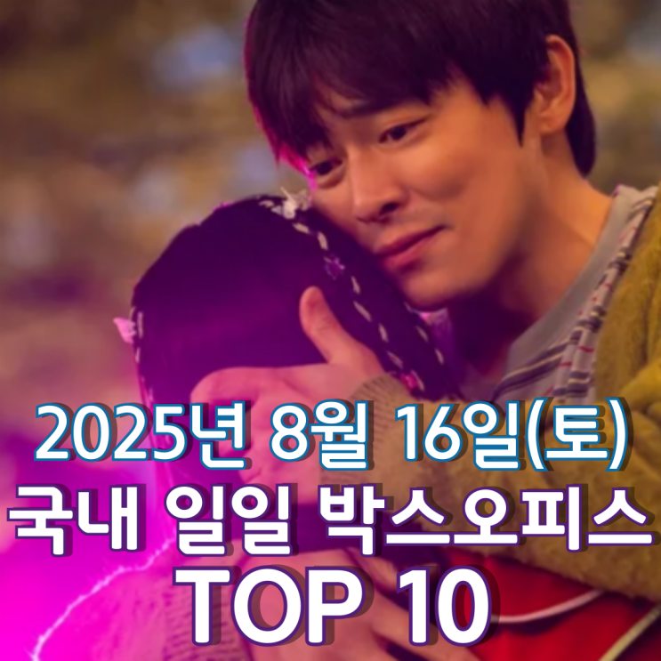  [국내 박스오피스] 일일 TOP 10 - 2025년 8월 16일(토)