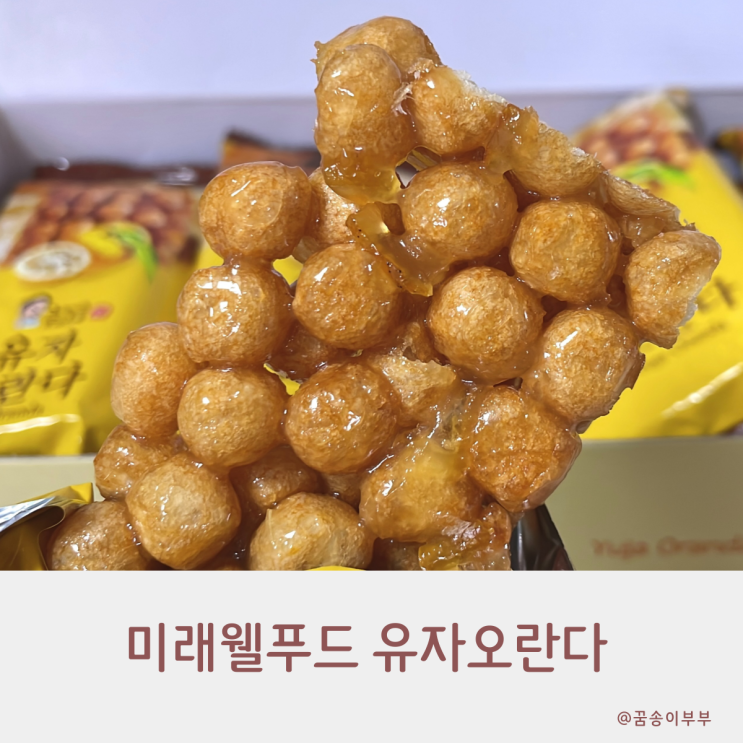  미래웰푸드 유자오란다 달달한 디저트 선물세트