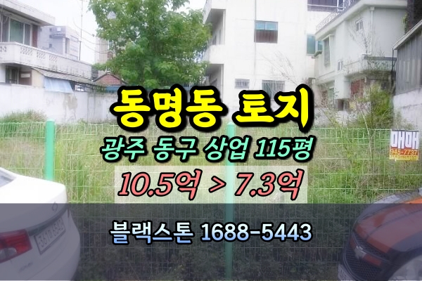  광주 동구 동명동 토지 경매 상업지역 100평 대지 매매