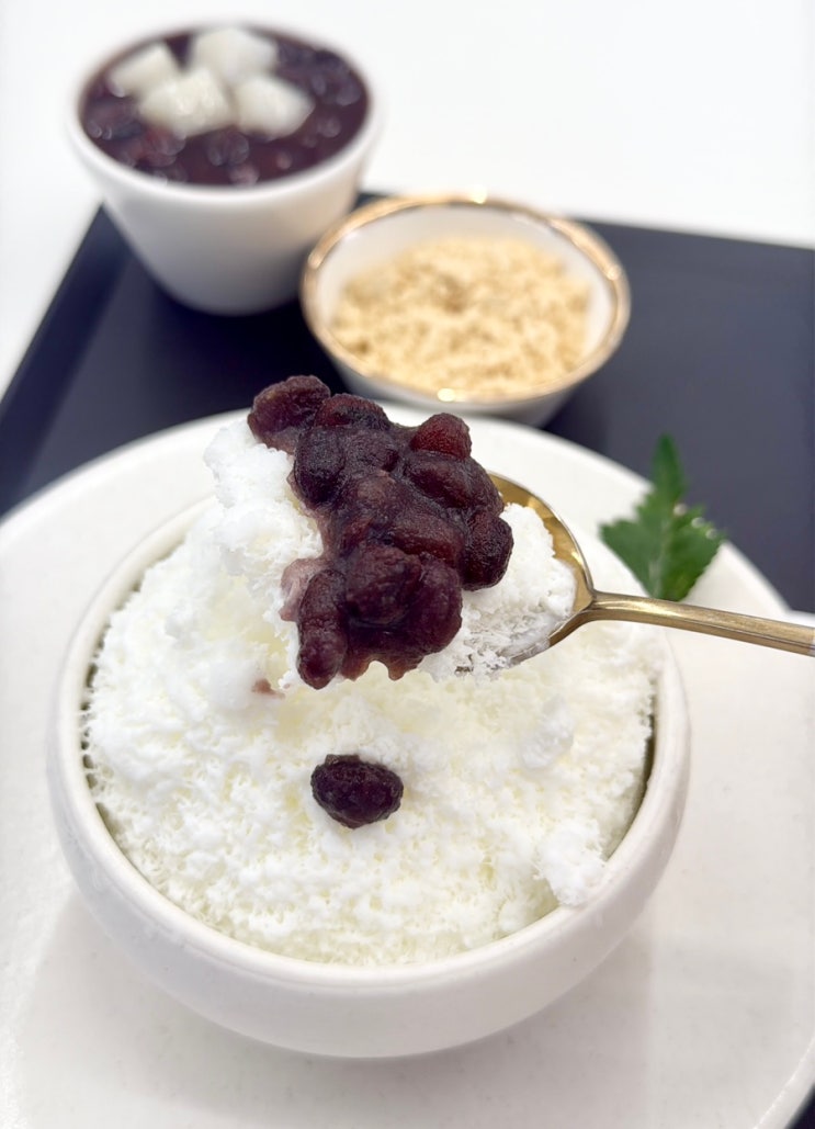  선릉역 카페 빙수 더스노우 대치본점 저당빙수 맛집