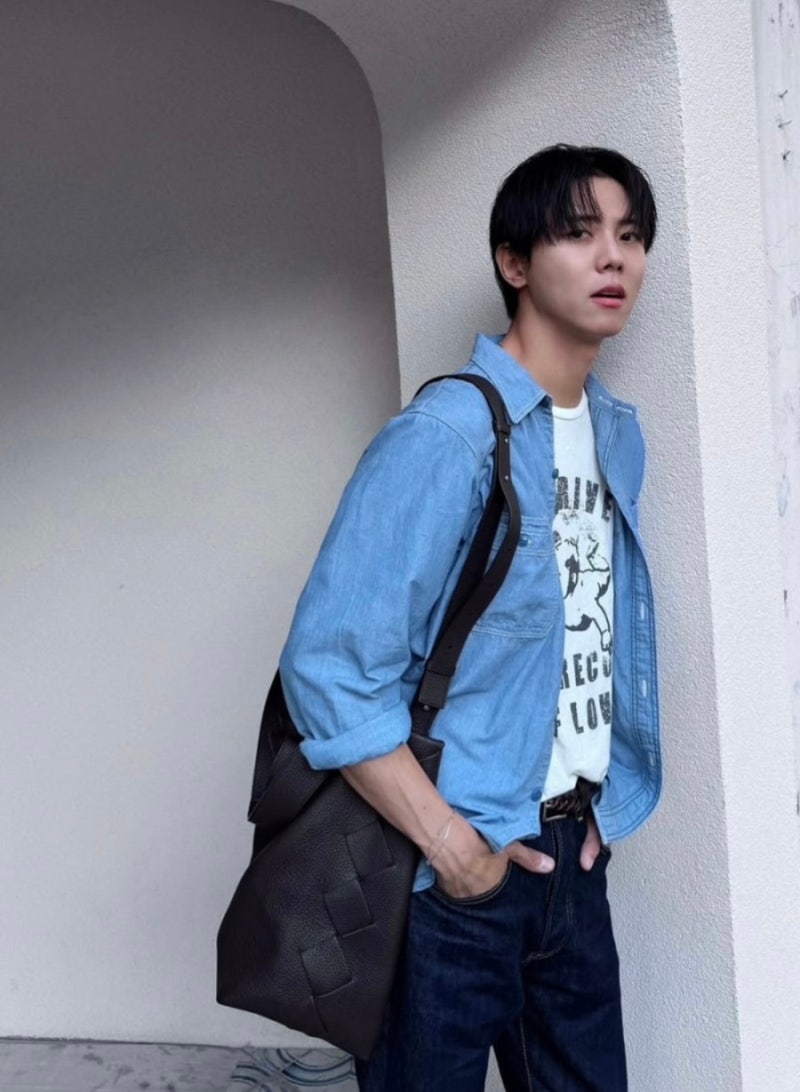 주우재 보테가베네타 디아고 남자 토트백 가방