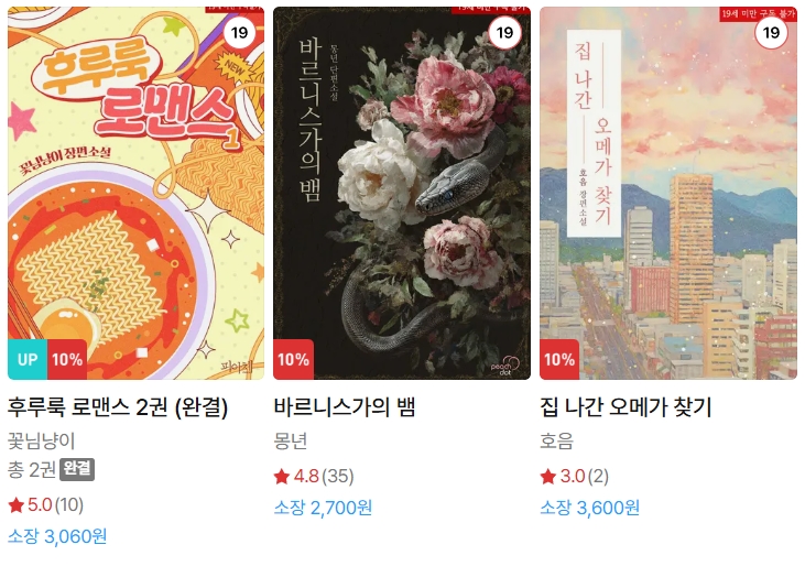  BL소설 신간) 25년 08월 18일 신간