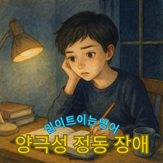 입트영 입이트이는영어 조울증 영어로 양극성 정동 장애