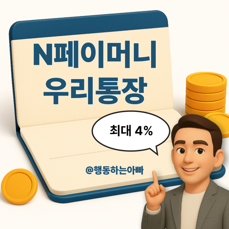  N페이머니 우리통장 출시! 4% 고금리 파킹통장 특판 이벤트 (※ 선착순)
