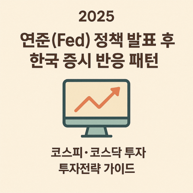  연준(Fed) 정책 발표 후 한국 증시가 반응하는 패턴
