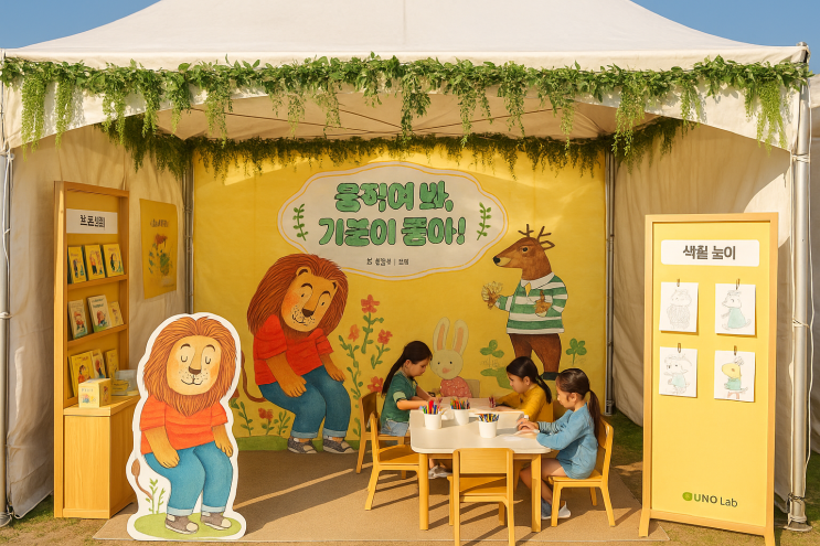  [무료 공유] 대한민국 독서대전 선정기념 '움직여 봐, 기분이 좋아!' 색칠놀이 도안 공유 !!