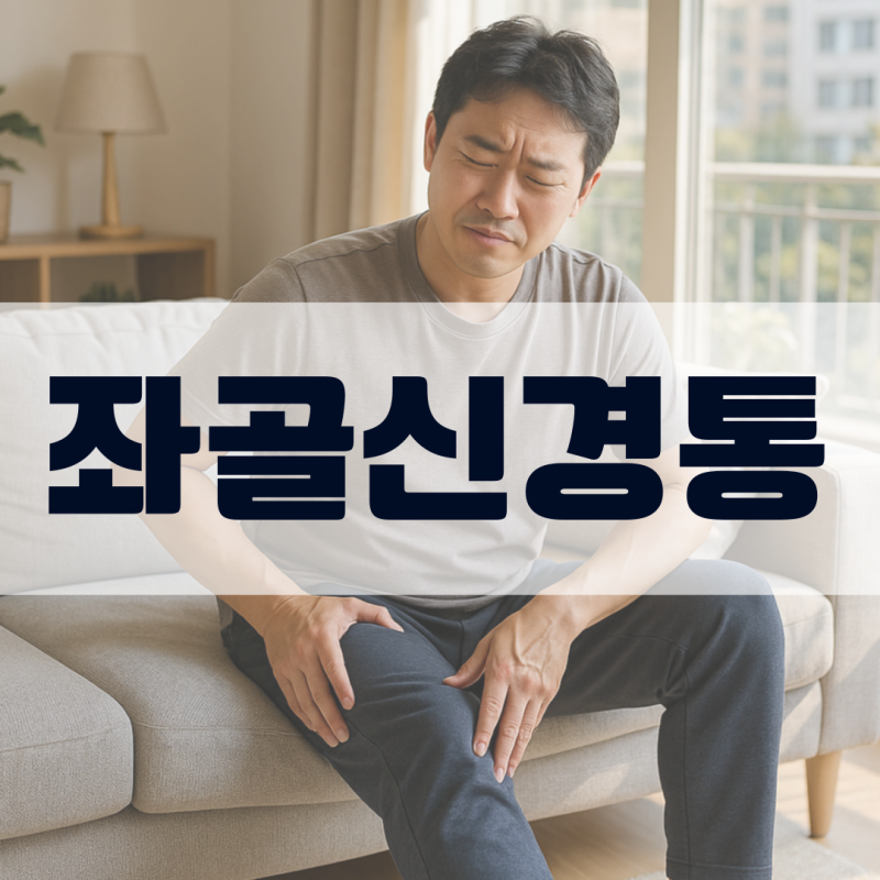 좌골신경통 치료 증상 스트레칭 원인 방석