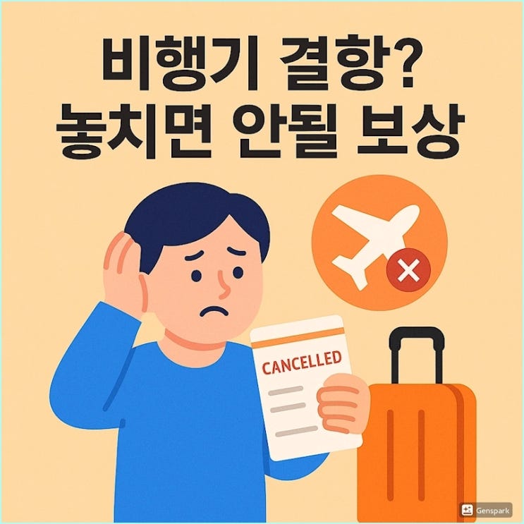  항공편 결항 보상 기준 총정리: 저가항공 환불부터 유럽 보상까지