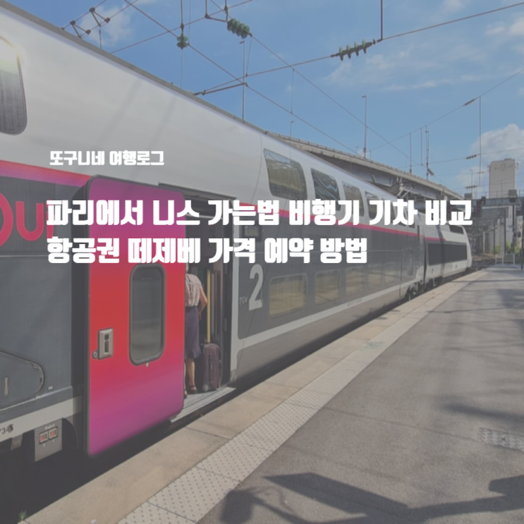  파리에서 니스 비행기 기차 가는법 비교 + 항공권 떼제베 TGV 가격 예약 총정리