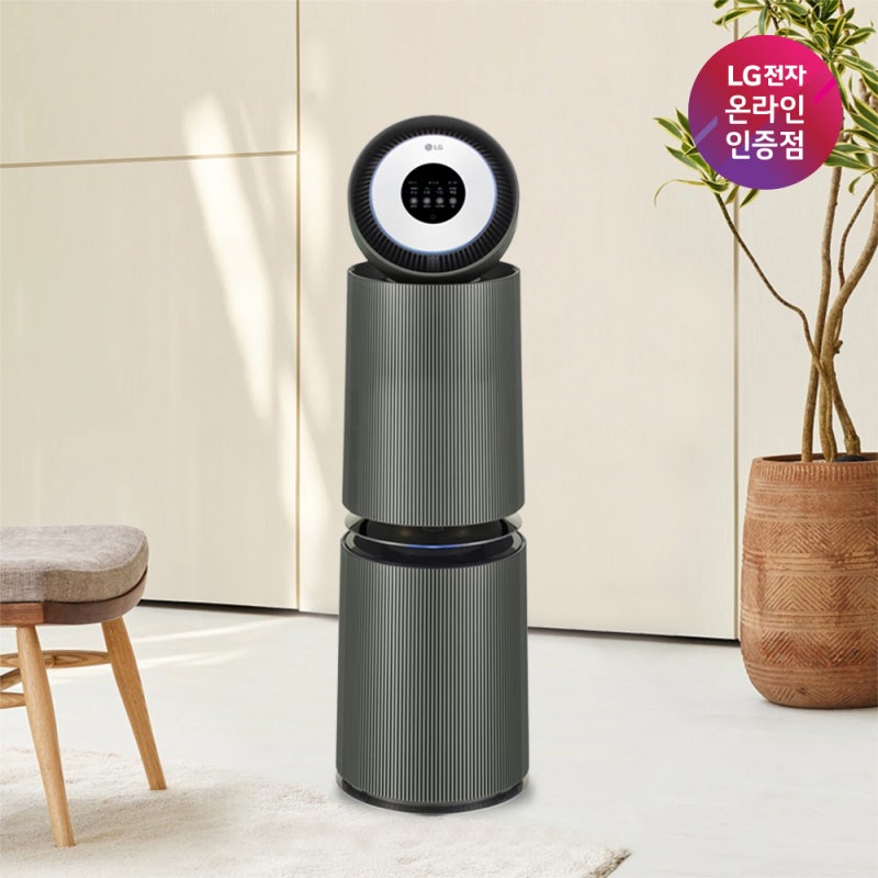 [네이버 단독 혜택] LG 퓨리케어 오브제컬렉션 AI 360° 공기청정기 AS355NGNA: 숨 막히는 미세먼지....
