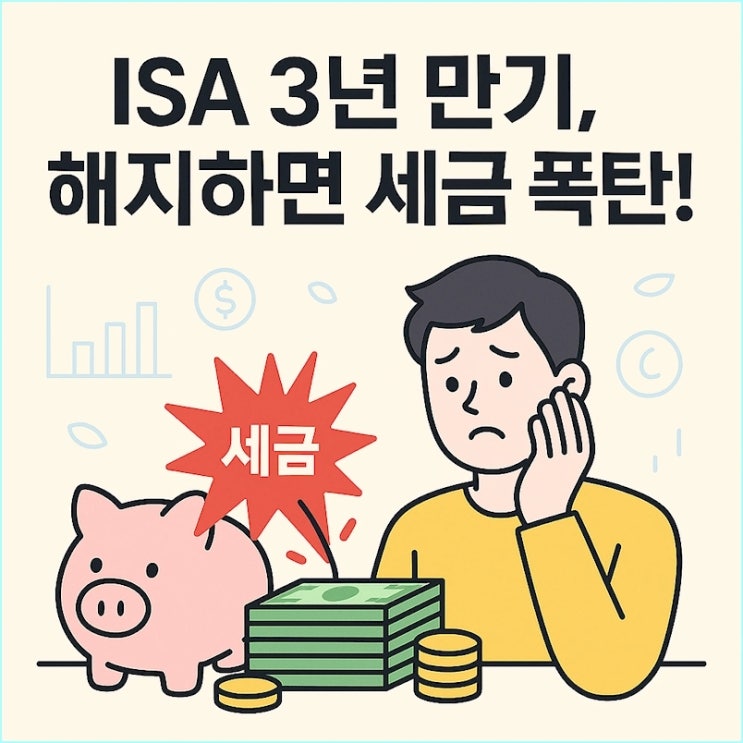  ISA 계좌 3년 만기, 해지하면 '세금 폭탄' 맞는 이유 (중개형 ISA 활용법)