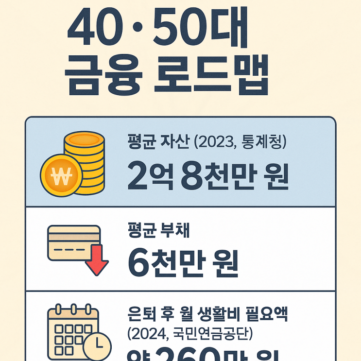  40·50대 1인 가구 필수 금융 로드맵, 은퇴 전 재테크 전략 총정리